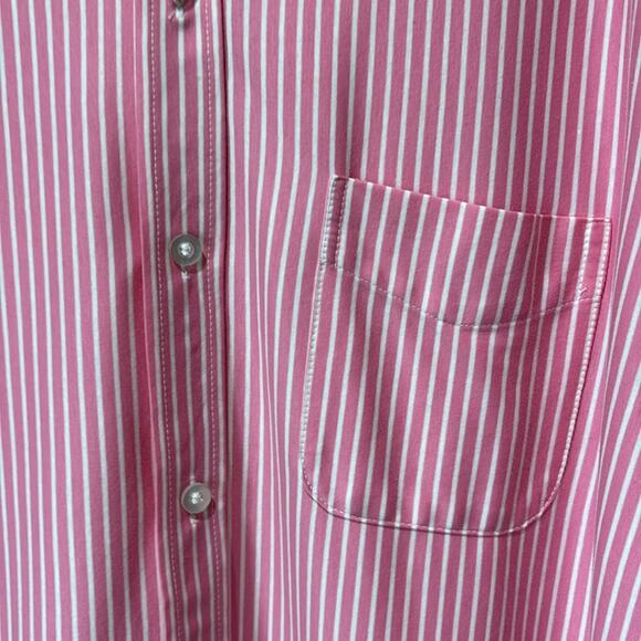 Ralph Lauren Long Sleeve Button Down Pink and White Stripes Shirt Men’s Size XXL - Picture 2 of 8